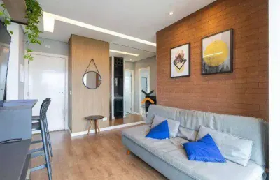 Apartamento com 1 dormitório, 52 m² - venda por r$ 798.000,00 ou aluguel por r$ 5.240,00/mês - jardim silvestre - são bernardo do campo/sp