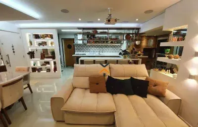 Apartamento com 3 dormitórios à venda, 115 m² por r$ 1.335.000,00 - jardim - santo andré/sp