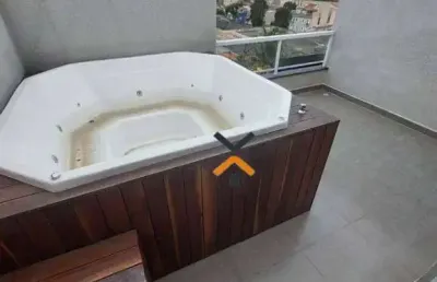 Cobertura com 3 dormitórios, 124 m² - venda por r$ 798.000,00 ou aluguel por r$ 4.656,00/mês - vila scarpelli - santo andré/sp