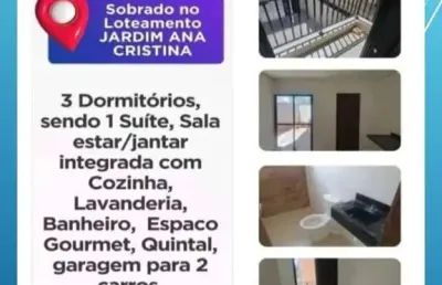 ✅ sobrado em via pública com 3 dormitórios , sendo 1 com suíte -