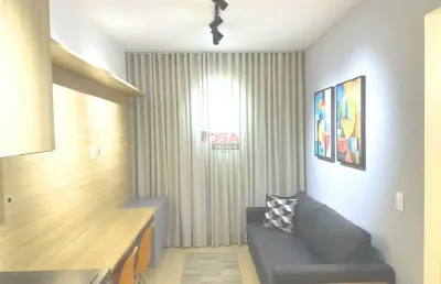 Apartamento mobiliado para locação no alto da boa vista em santo amaro, são paulo-sp: 1 quarto, 1 sala, 33,00 m² - imperdível!