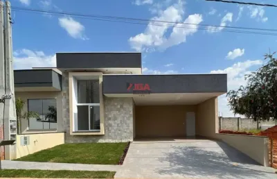 Casa em condomínio de luxo em hortolândia-sp: 3 quartos, 1 suíte, 2 salas, 3 banheiros, 4 vagas, 160m²!