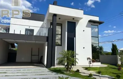Casa a venda no condominio altos da floresta em atibaia, 3 quartos suítes, sendo 2 no pavimento superior e 1 no térreo, pé direito alto, area gourmet!