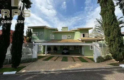 Casa no condomínio shambala i em atibaia, mobiliada, 5 quartos todos suítes com 1 delas no térreo, salas integradas,   adega climatizada, piscina!
