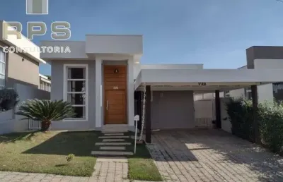Casa térrea no condomínio terras de atibaia i, 03 dormitórios, sendo 01 suite  sala 2 ambientes, piscina, quintal gramado e condomínio com lazer!