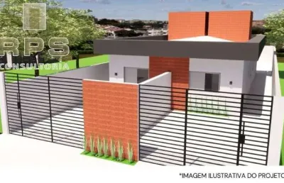 Casa térrea de 50m² no jardim são felipe, com dois dormitórios sendo uma suíte, sala e cozinha integradas, bho social, quintal e churrasqueira