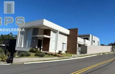 Casa à venda no condomínio buona vita em atibaia, 3 suítes, conceito aberto, área gourmet integrada, piscina, quintal,  223m² de construção