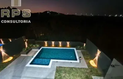 Casa no serras de atibaia ii , 03 dormitórios , 01 suíte, sala 2 ambientes, cozinha americana - piscina e área gourmet , quintal