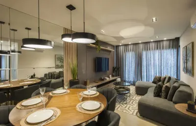 Lindíssimo apartamento mobiliado e decorado, 2 suítes 82m², bavária, gramado.