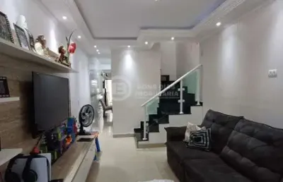Lindo sobrado com 3 dormitorios, 4 vagas na vila re, 80m