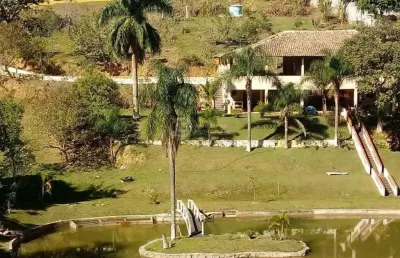 Sitio a venda - com 12mil metros quadrados e casa de 4 suites - santa isabel