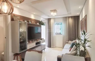 Lindo sobrado a venda com 2 dormitorios com suite e 1 vaga coberta, 75m