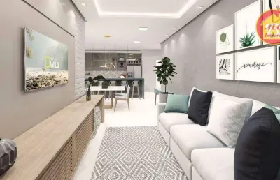 Apartamento à venda, 82 m² por r$ 370.000,00 - ocian - praia grande/sp
