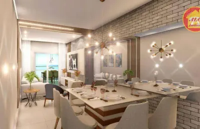 Apartamento à venda, 92 m² por r$ 570.000,00 - jardim caiahu - mongaguá/sp