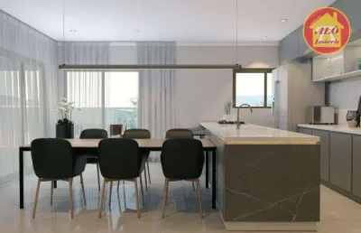 Apartamento com 3 dormitórios à venda, 127 m² por r$ 1.244.000,00 - canto do forte - praia grande/sp