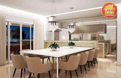 Apartamento com 3 dormitórios à venda, 115 m² por r$ 1.021.000,00 - vila guilhermina - praia grande/sp