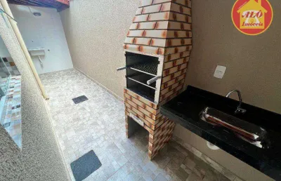 Casa com 2 quartos à venda,  por r$ 220.000 - balneário esmeralda - praia grande/sp