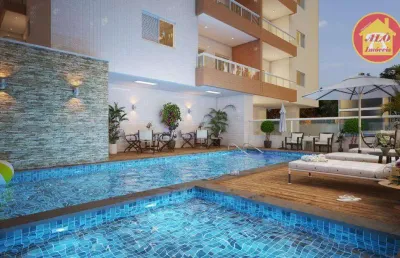Apartamento com 2 dormitórios à venda, 57 m² por r$ 446.400,00 - vila guilhermina - praia grande/sp