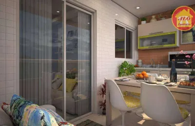 Apartamento com 2 dormitórios à venda, 57 m² por r$ 462.000,00 - vila guilhermina - praia grande/sp