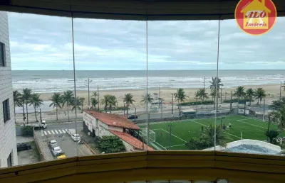 Apartamento vista mar com 3 quartos à venda, 138 m² por r$ 875.000 - aviação - praia grande/sp