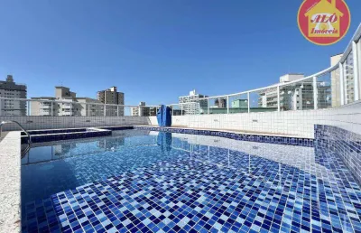 Apartamento com 1 quarto - 300 metros da praia -  à venda, 50 m² por r$ 330.000 - caiçara - praia grande/sp
