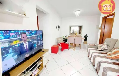 Apartamento com 2 quartos à venda, 84 m² por r$ 490.000 - aviação - praia grande/sp