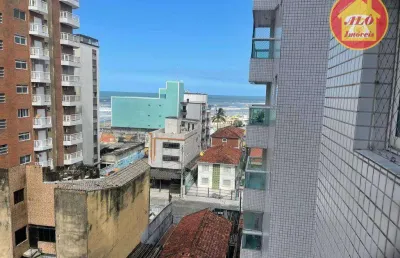 Apartamento vista mar com 3 quartos - pé na areia - à venda, 129 m² por r$ 835.000 - ocian - praia grande/sp