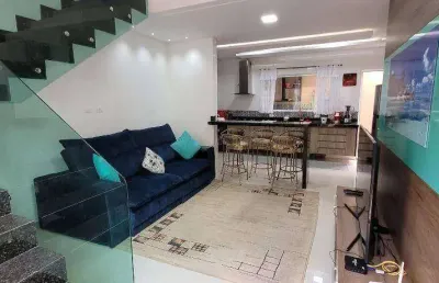 Sobrado com 3 quartos à venda, 84 m² por r$ 468.000 - caiçara - praia grande/sp