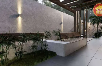 Casa com 2 quartos à venda, 45 m² por r$ 290.000 - aviação - praia grande/sp