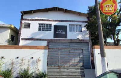 Galpão para alugar, 462 m² por r$ 10.000,00/mês - jardim glória - praia grande/sp