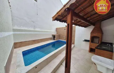 Casa com 3 quartos à venda, 70 m² por r$ 450.000 - jardim praia grande - mongaguá/sp
