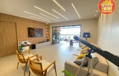 Apartamento com 3 quartos à venda, 146 m² por r$ 1.750.000 - vila guilhermina - praia grande/sp