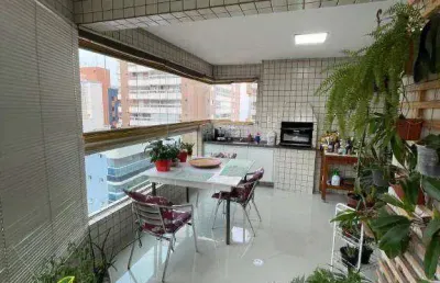 Apartamento com 3 quartos à venda, 133 m² por r$ 899.000 - aviação - praia grande/sp