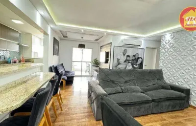 Apartamento com 2 quartos à venda, 100 m² por r$ 750.000 - vila guilhermina - praia grande/sp