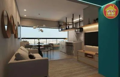 Apartamento com 2 quartos à venda, 67 m² por r$ 567.000 - maracanã - praia grande/sp