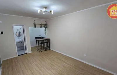 Kitnet com 1 quarto à venda, 25 m² por r$ 189.000 - canto do forte - praia grande/sp