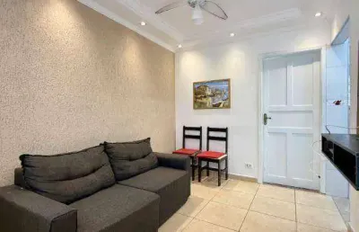 Apartamento com 1 quarto à venda, 35 m² por r$ 225.000 - vila guilhermina - praia grande/sp