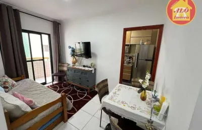 Apartamento com 1 quarto à venda, 42 m² por r$ 310.000 - aviação - praia grande/sp