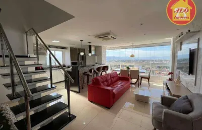 Cobertura com 3 quartos à venda, 143 m² por r$ 1.490.000 - caiçara - praia grande/sp