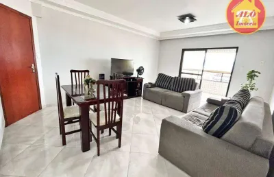 Apartamento com 3 quartos à venda, 116 m² por r$ 680.000 - vila guilhermina - praia grande/sp