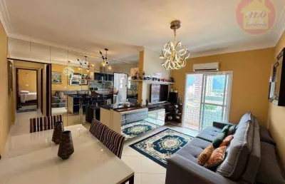 Apartamento com 2 quartos à venda, 78 m² por r$ 550.000 - caiçara - praia grande/sp