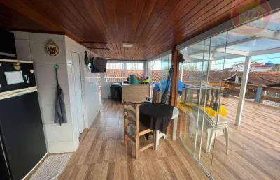 Casa com 3 quartos à venda, 142 m² por r$ 550.000 - maracanã - praia grande/sp