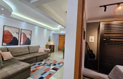 Apartamento com 3 quartos à venda, 134 m² por r$ 870.000 - vila guilhermina - praia grande/sp