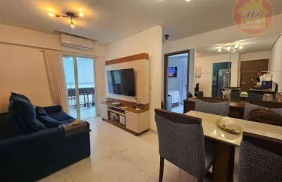 Apartamento com 1 quarto à venda, 56 m² por r$ 465.000 - canto do forte - praia grande/sp
