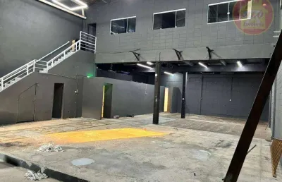Galpão para alugar, 396 m² por r$ 12.000/mês - boqueirão - praia grande/sp