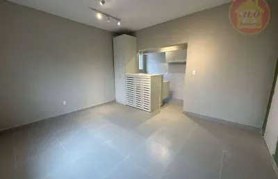 Kitnet com 1 quarto à venda, 29 m² por r$ 220.000 - canto do forte - praia grande/sp