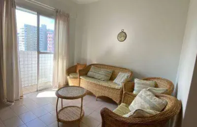 Apartamento com 1 dormitório para alugar, 55 m² por r$ 2.200/mês - canto do forte - praia grande/sp