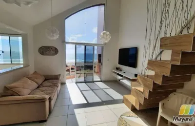 Apartamento duplex com 4 dormitórios à venda, 211 m², praia de itaguaçú - são