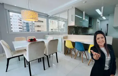 Apartamento com 3 quartos à venda na avenida trompowsky, 375, centro, florianópolis, 129 m2 por r$ 2.850.000