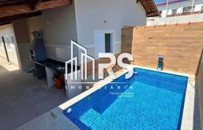 Casa com 2 dormitórios à venda por r$ 409.000 - mongaguá/sp